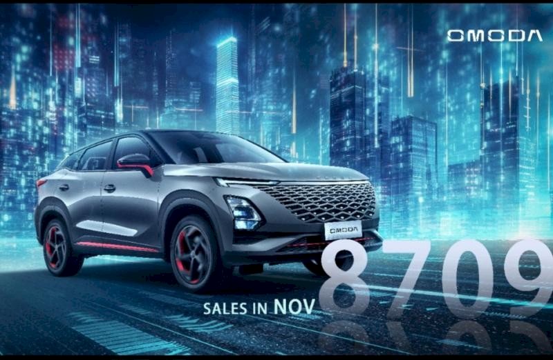  Chery OMODA5Pertahankan Prestasi pada Tingkat Global dengan  Mencatat Penjualan Sebanyak 8.709 Unit